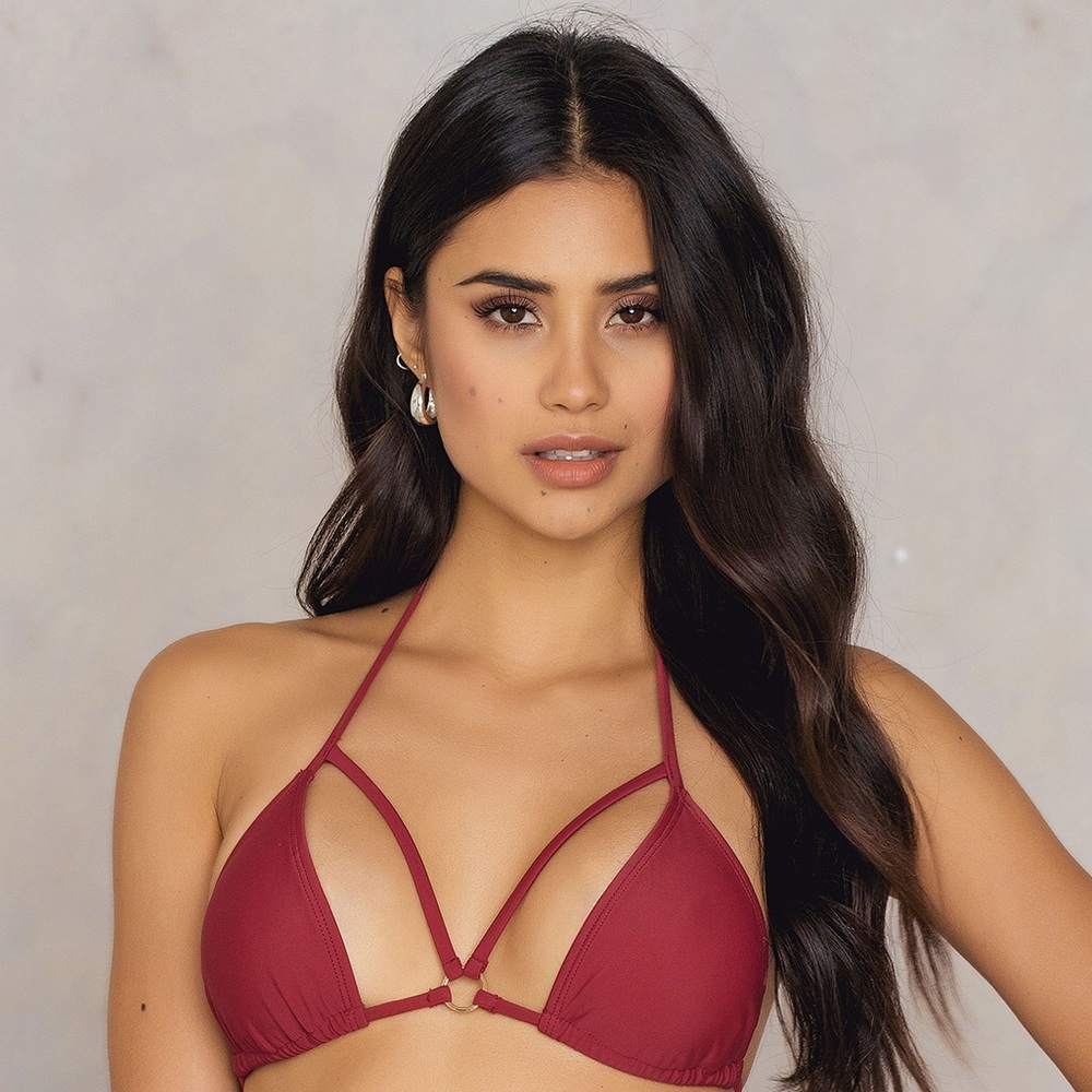 5/$30 FINAL🔻 Triangle Double Strap Bikini Top Reb